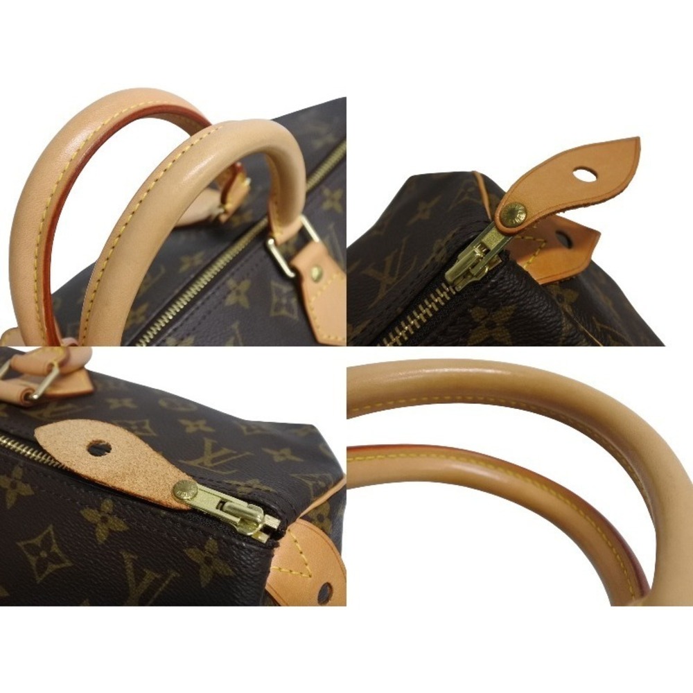 LOUIS VUITTON Speedy Handbag Monogram Coated Brown - Picture 7 of 9